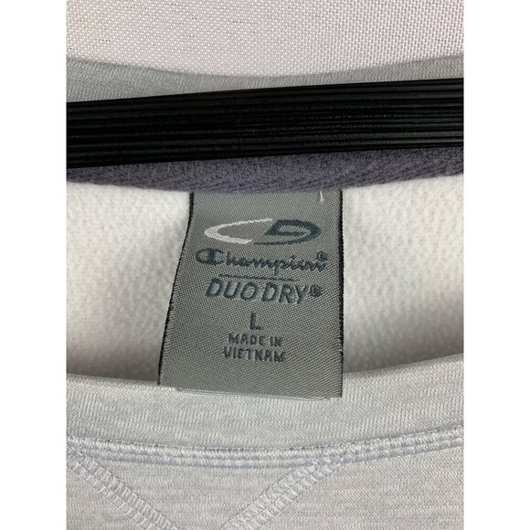 Champion Womens Duo Dry Sweatshirt L Light Gray - Picture 2 of 6